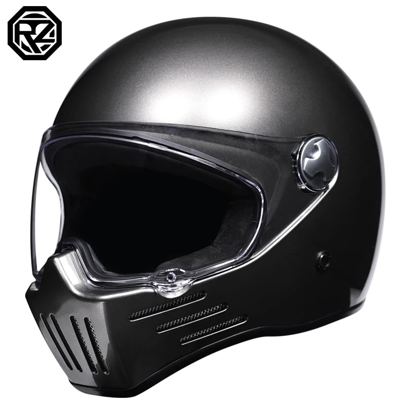 ORZ Full Face Modular Helmet Vintage Chopper &ndash; DOT Approved