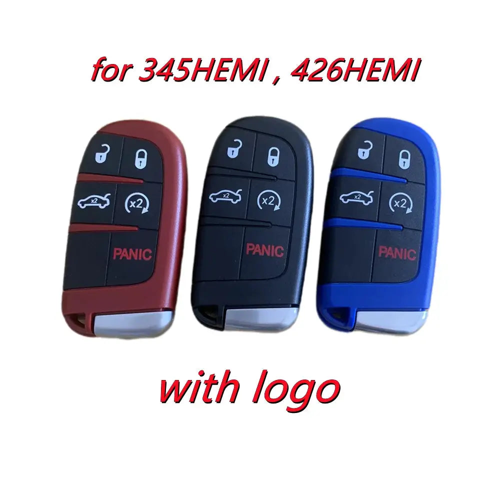 Red/Black/Blue 5Buttons Smart Remote Key Shell Casing for Scat Pack for 345 for Challenger for Demon by InterCyprus Trading Ltd