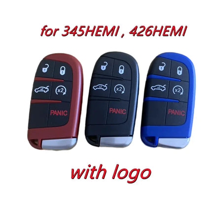 Red/Black/Blue 5Buttons Smart Remote Key Shell Casing for Scat Pack for 345 for Challenger for Demon by InterCyprus Trading Ltd