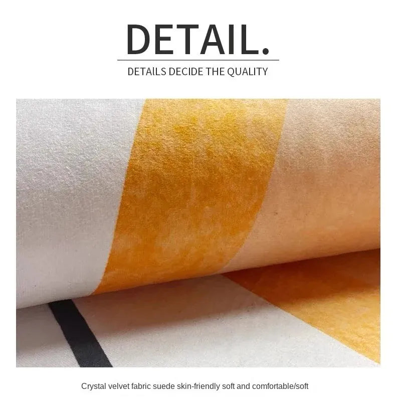 Soccer Field Floor Mat for Kids, White Line Game Area, Non Slip Polyester Carpet, Washable