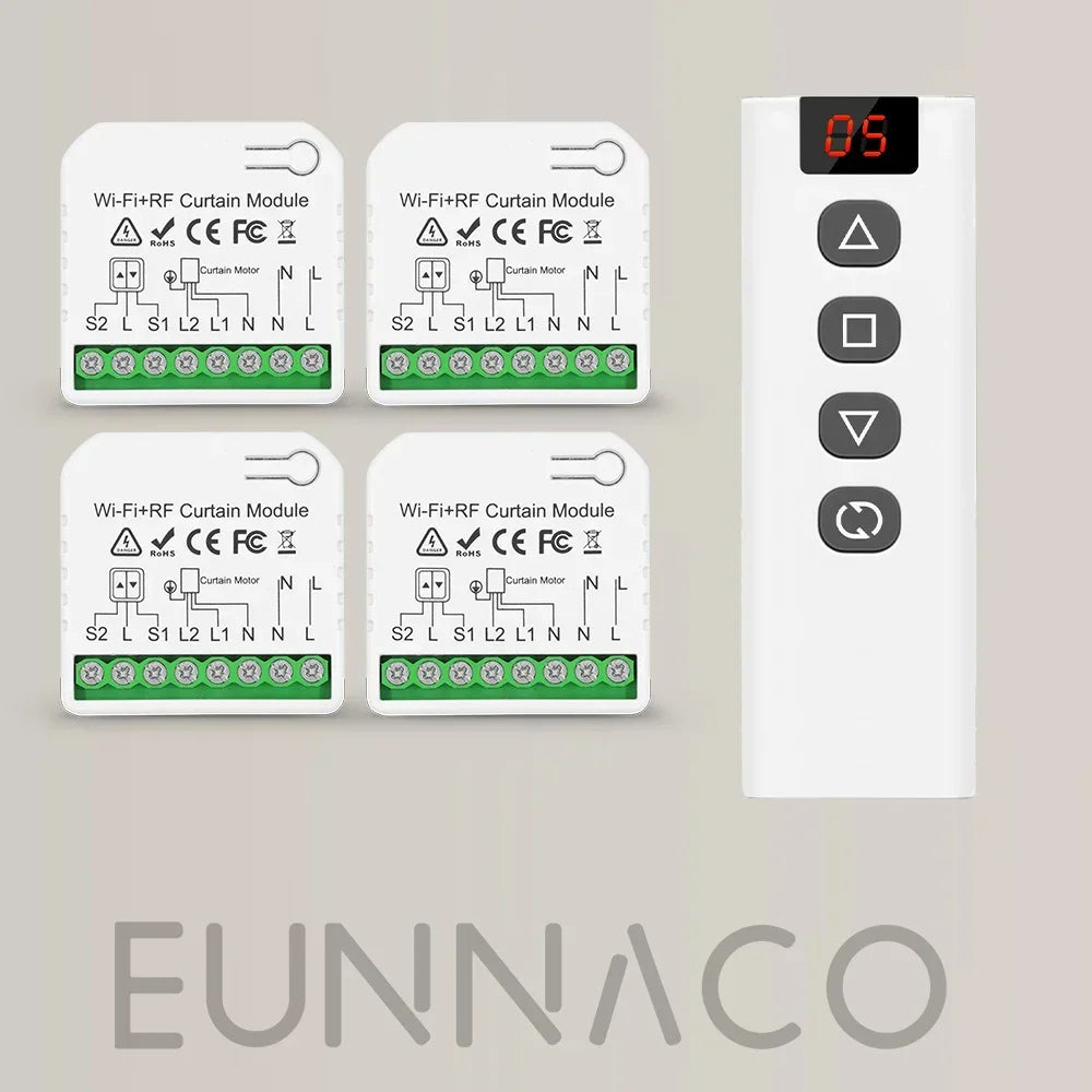 Tuya Smart WiFi Module &ndash; Voice Control RF433 Remote 4Receiver 1Remote