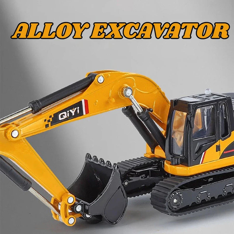 Ekskavatora Krāvējs Diecast Sakausējuma Modeļa Rotaļlieta Ar Gaismu Un Skaņu MINI AUTO
