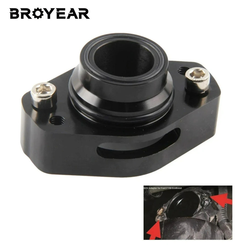 Blow Off Valve Adapter Aluminum for Ford F150 Raptor 3.5L by InterCyprus Trading Ltd