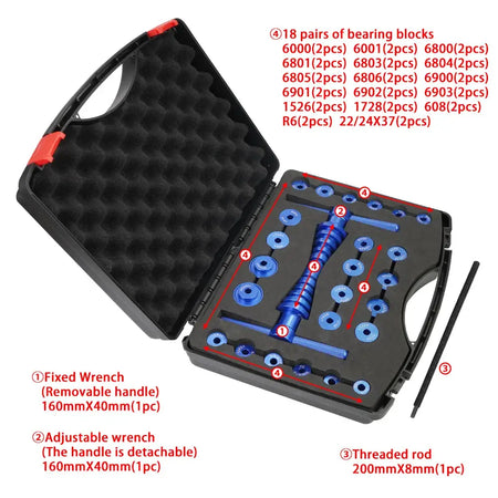 Bicycle Bearing Press Set For Wheels/Hub BB Axis Installation Kit Bike Soft Tail Frame Turning Point Bearing Hub Assembly Tool by InterCyprus Trading Ltd
