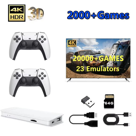 Buy M15 4K Retro Game Console - 20,000+ Games | Wireless Controllers
