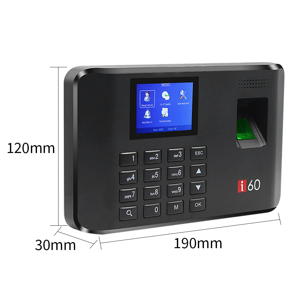 I60 Biometric Attendance System - USB Fingerprint Reader