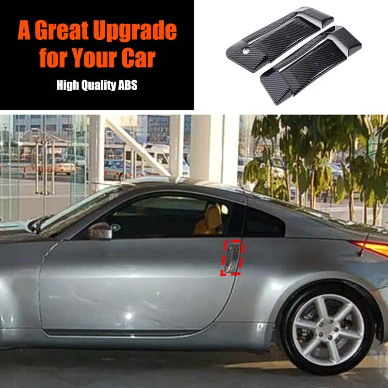 ABS Carbon Fiber Door Handle Cover For Nissan 350Z 2003 2009