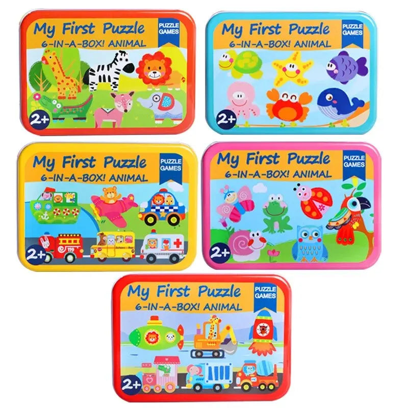 Newborn Kid 3D Wooden Puzzle Toys &ndash; 5 Styles Included