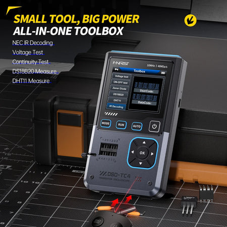 FNIRSI DSO-TC4 Upgrade 3 in 1 Digital Tester &ndash; 10MHz Bandwidth with Automatic Measurement