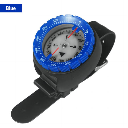 Professional Digital Diving Compass - 50m Waterproof &amp; Luminous Blue