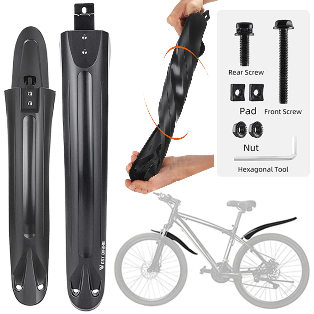 2Pcs Bike Fenders Mudguard &ndash; Universal Splash Proof Protection