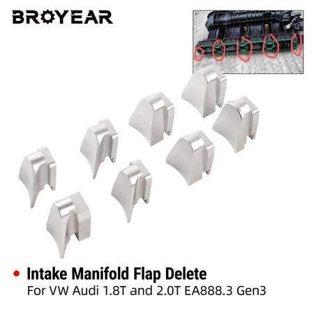 Intake Manifold Flap Delete Aluminum For VW Audi Mk7 Gti Golf R A3 S3 by InterCyprus Trading Ltd