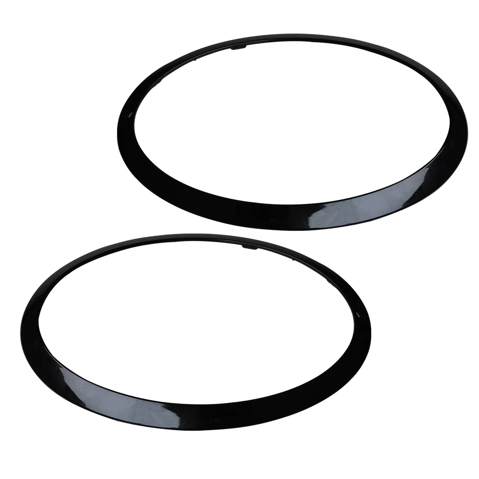 Gloss Black Headlight Ring Trim Bezel for MINI Cooper S F55 F56 F57 2013-2019