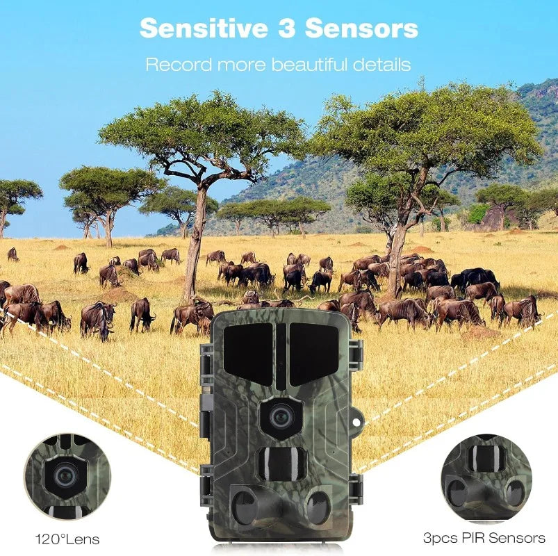 Outdoor 50MP 4K Night Vision Game Camera with Motion Activation