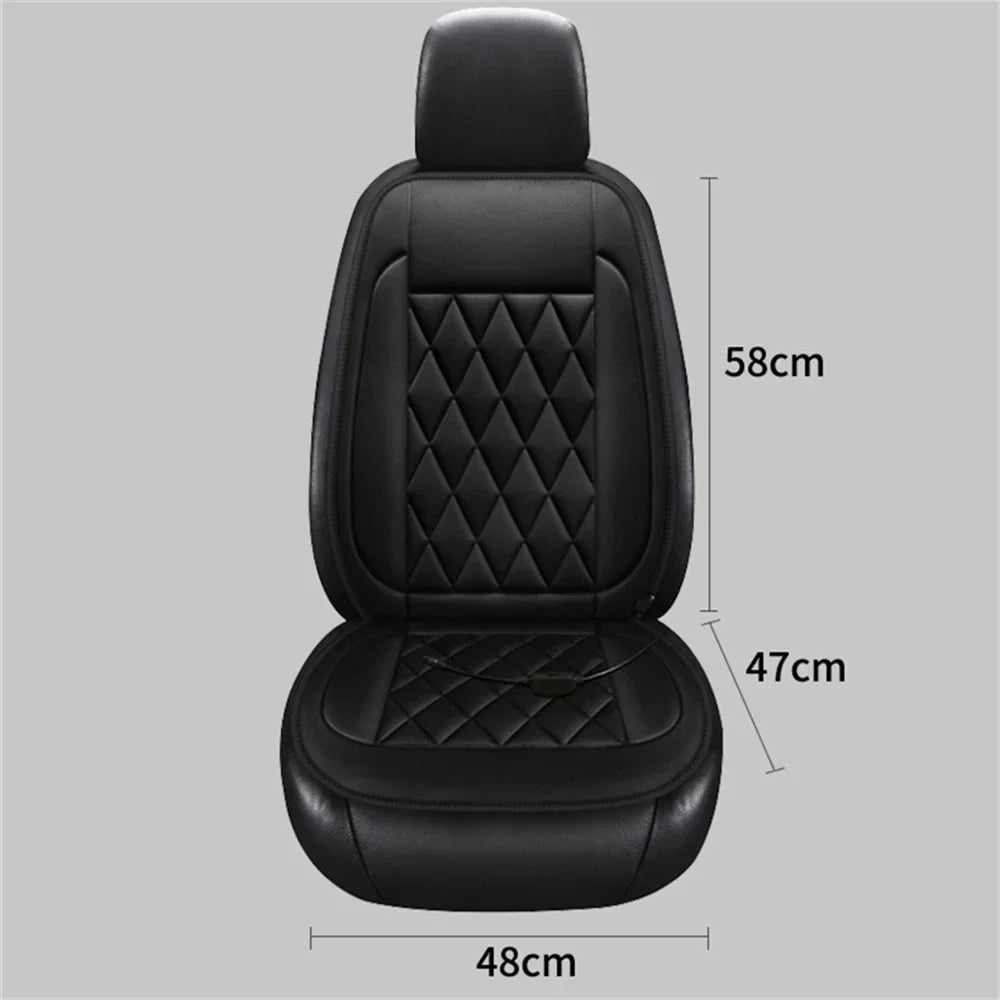 2PCS 12V Heated Car Seat Covers with Rapid Heating &amp; Temperature Control