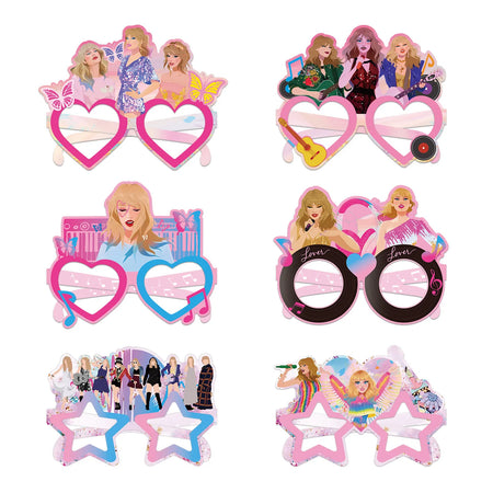 Taylor Swift Birthday Party Decorative Set with Dinnerware, Banners, and Balloons 12pcs