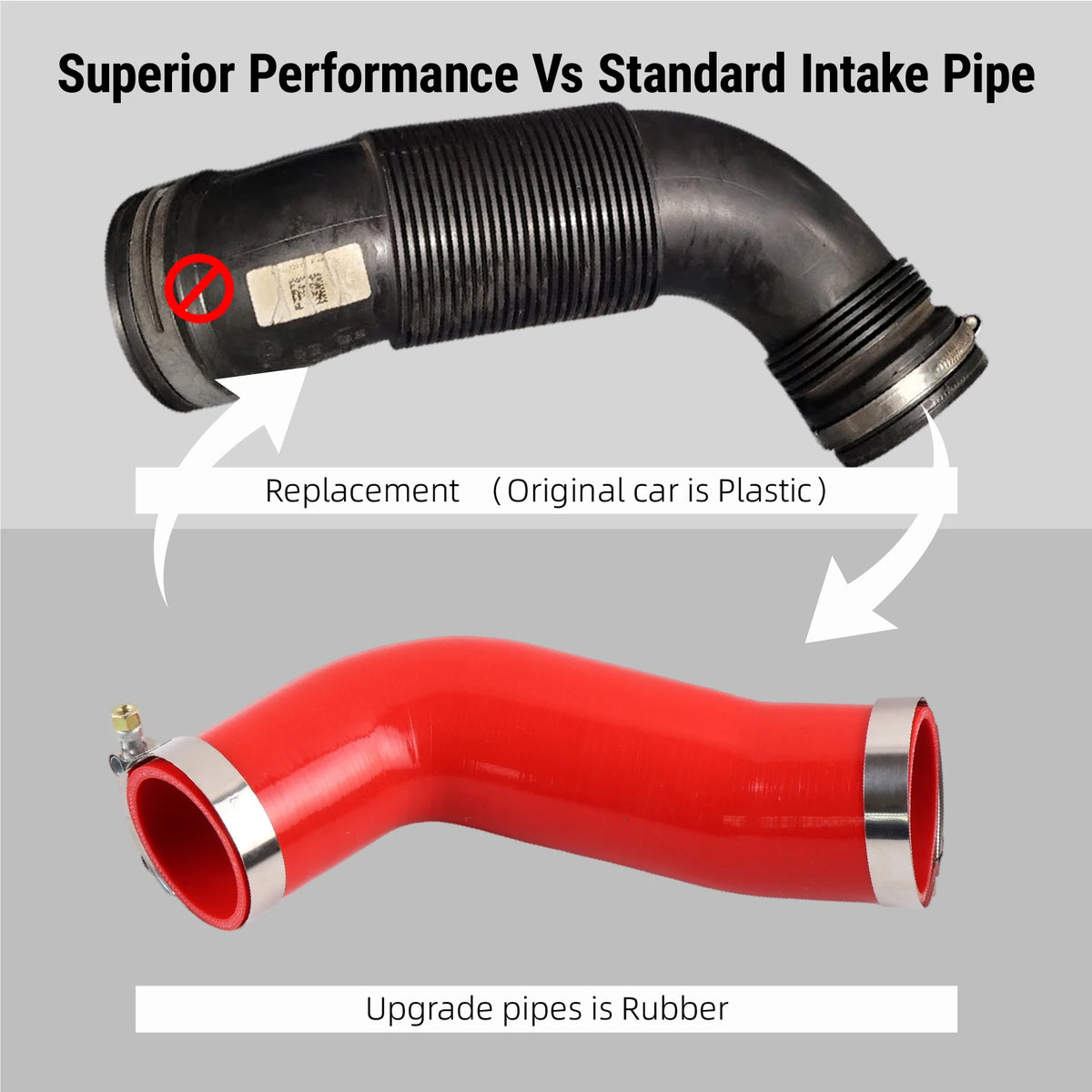 Silicone Turbo Intake Hose Kit For VW Audi Golf MK7 R A3 S3 TT EA888 3Gen by InterCyprus Trading Ltd