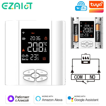 Tuya WiFi Wireless Thermostat For Boiler &ndash; Works With Alexa