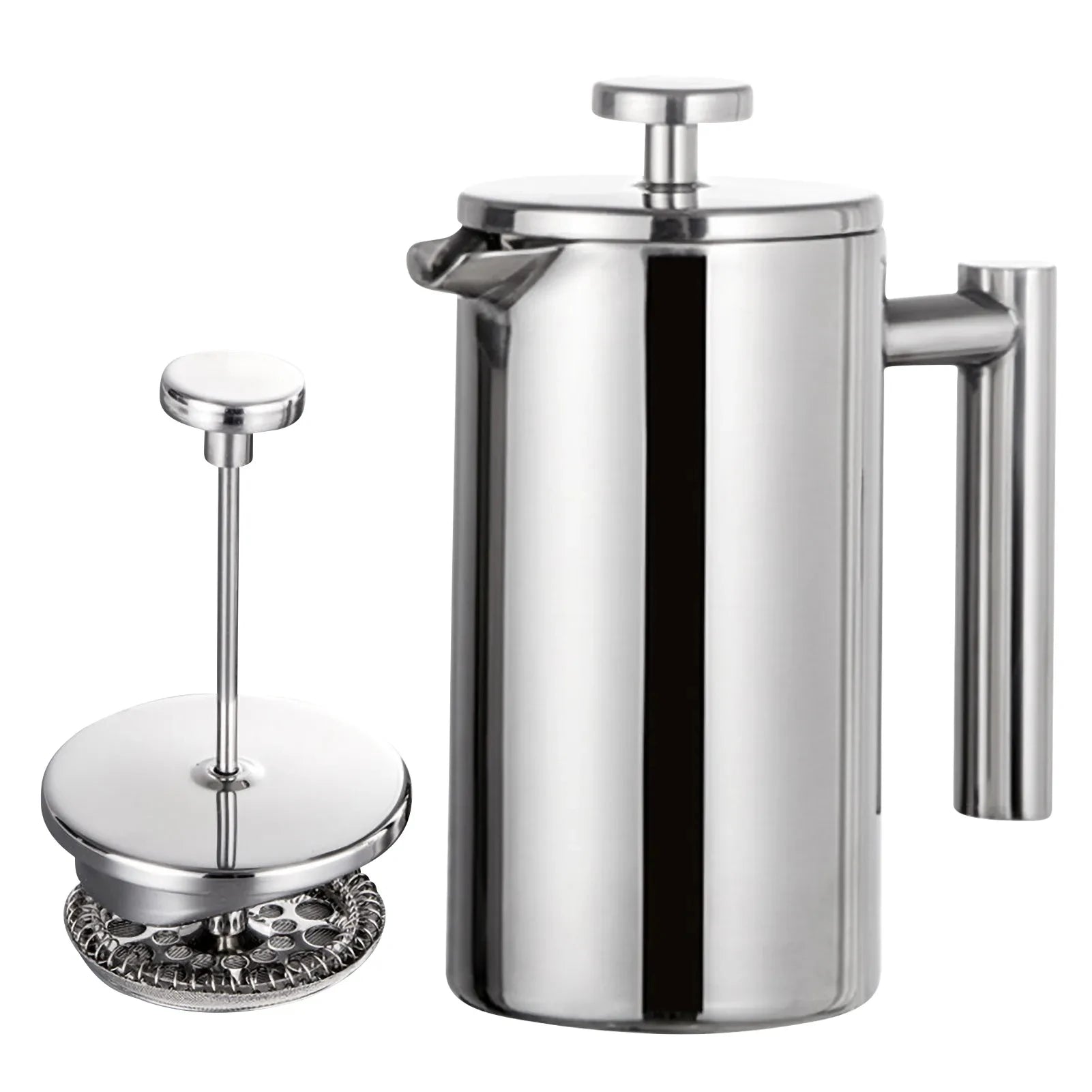Stainless Steel Double Walled French Press Coffee Maker 800ml