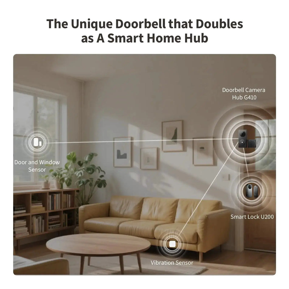 Aqara Smart Video Doorbell With Hub And AI Face Recognition by InterCyprus Trading Ltd
