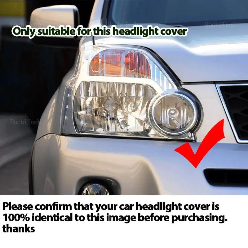 Headlight Cover Transparent Mask Lens Lampshade Headlamp Shell Polycarbonate For Nissan X-Trail T31 Pre-facelift 2007-2011 by InterCyprus Trading Ltd