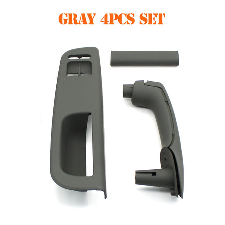 LHD Car Window Switch Cover Panel &ndash; Premium Replacement for Volkswagen Vehicles Gray 4pcs