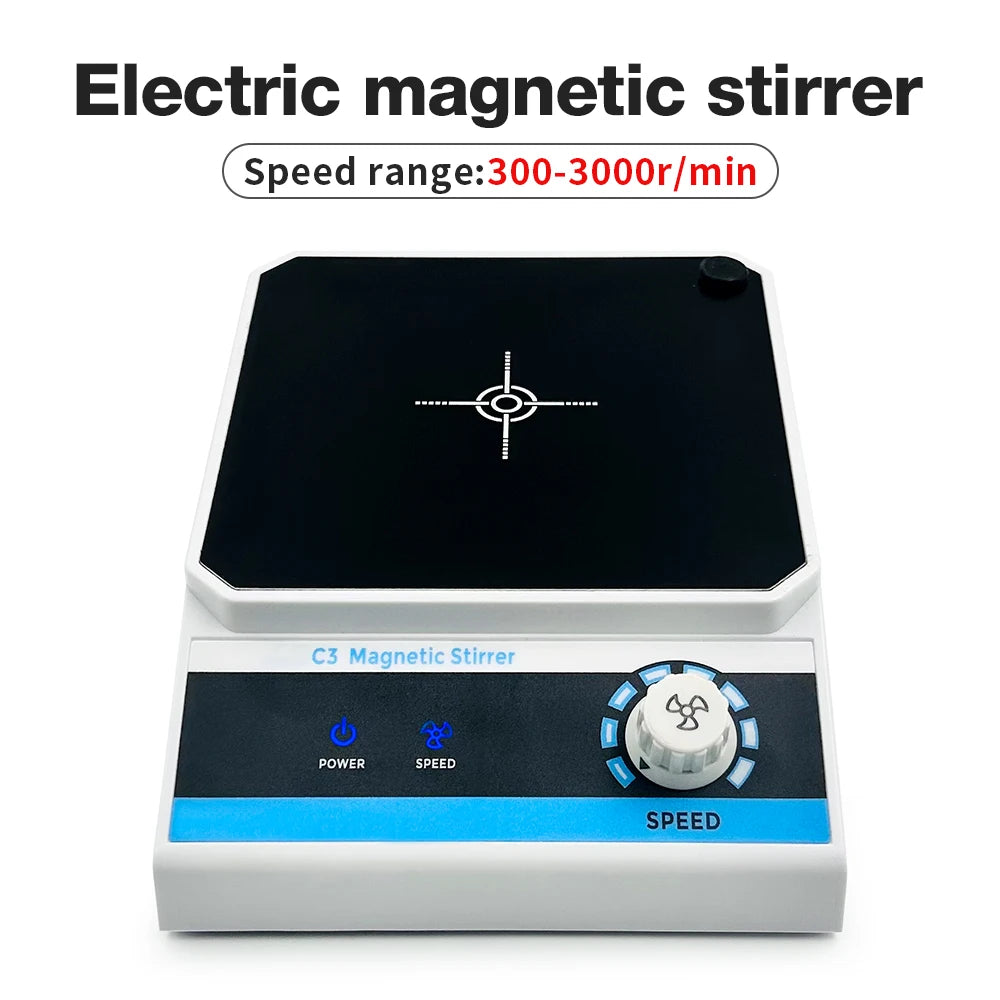 2L Magnetic Stirrer Hot Plate &ndash; Wide 300 to 3000 RPM Range