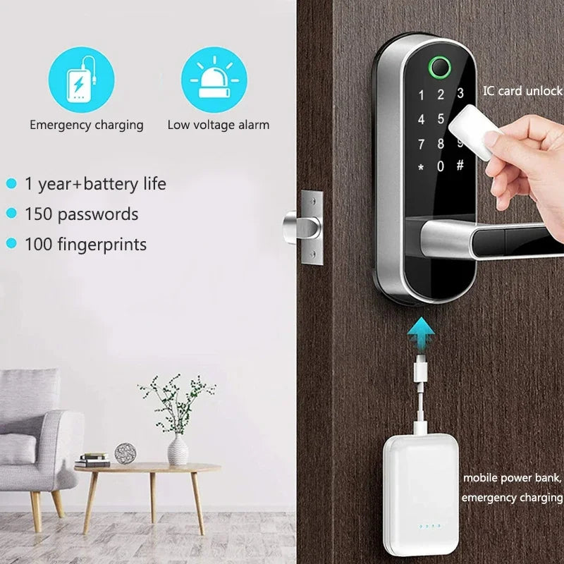 Tuya Smart Fingerprint Door Lock GS313 - Keyless Entry