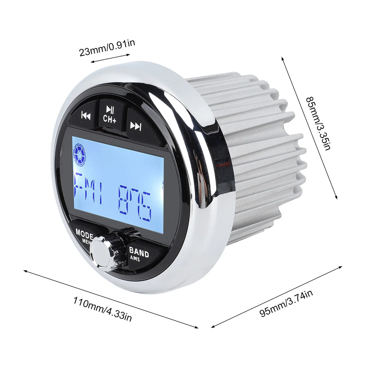 Bluetooth Marine Radio, MP5 Player, Waterproof Radio for Boats, Yacht Audio System