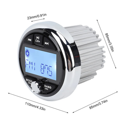 Bluetooth Marine Radio, MP5 Player, Waterproof Radio for Boats, Yacht Audio System