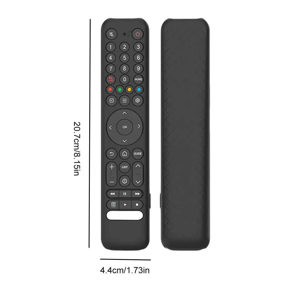 Silicone Remote Case For TCL RC716 RC833 TV GUB1 Sleeve black