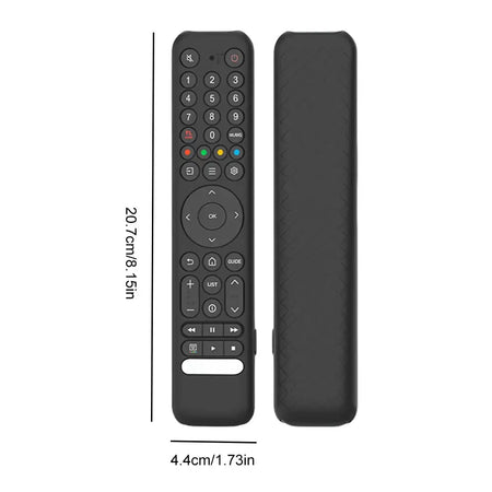 Silicone Remote Case For TCL RC716 RC833 TV GUB1 Sleeve black