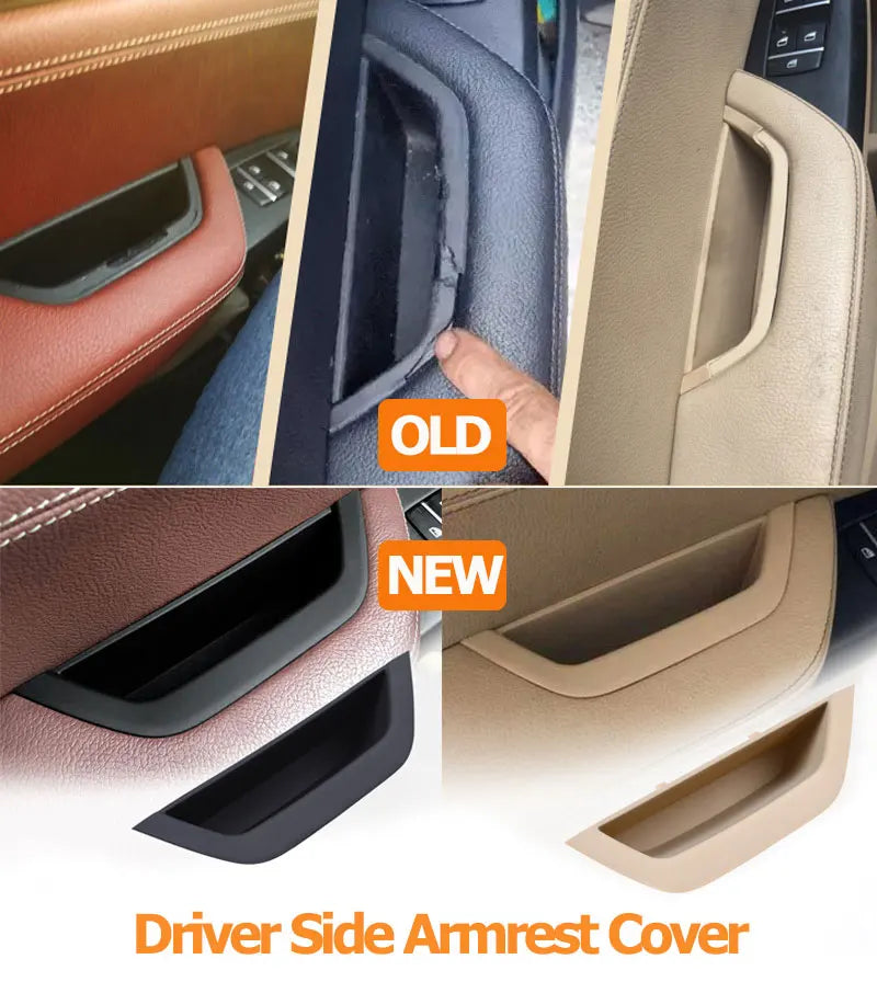 Interior Door Handle Covers For BMW X3 X4 2010 To 2016 4Pcs PC ABS Durable Finish