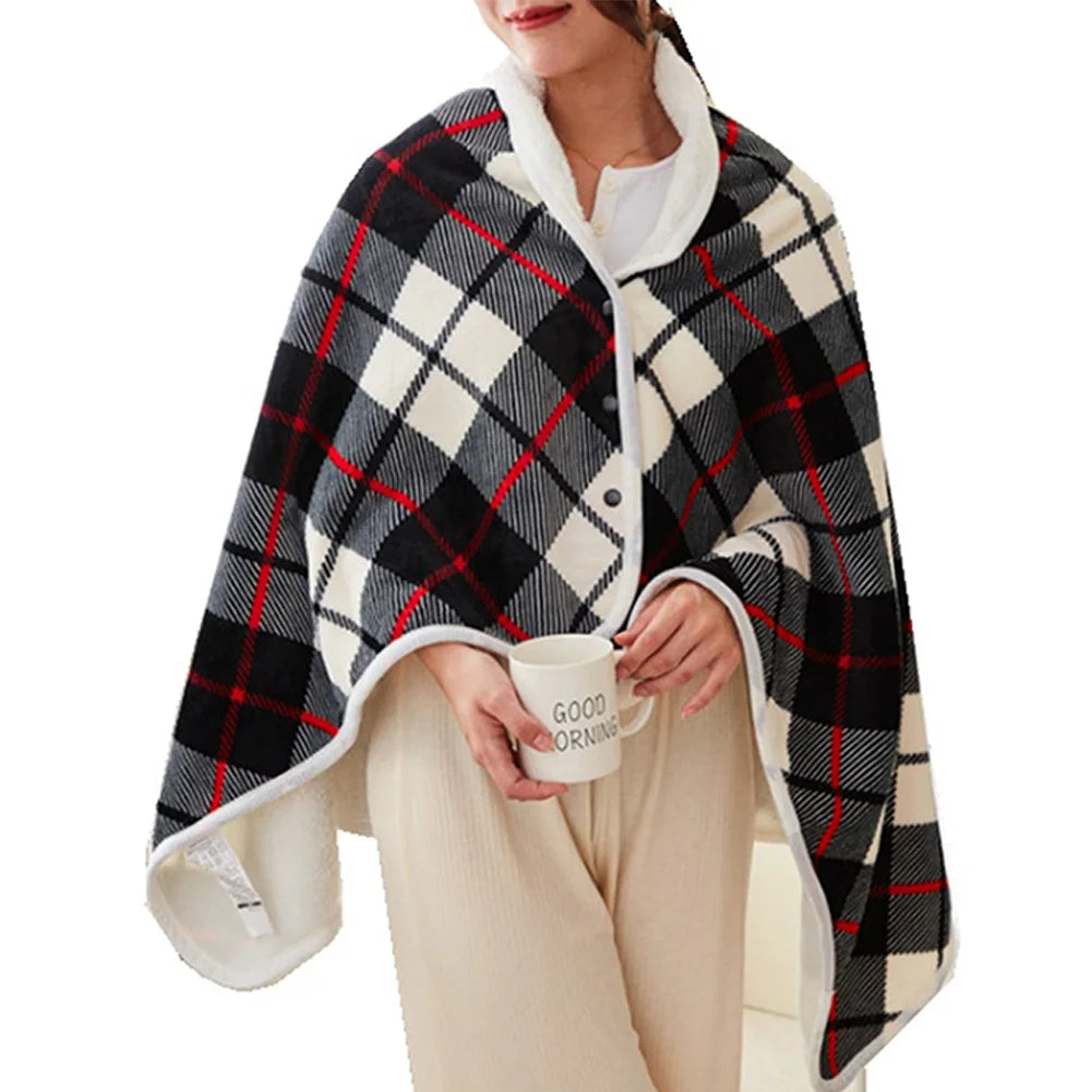 Warm Carpet Electric Blanket &ndash; Timer Function For Comfort Red Grid