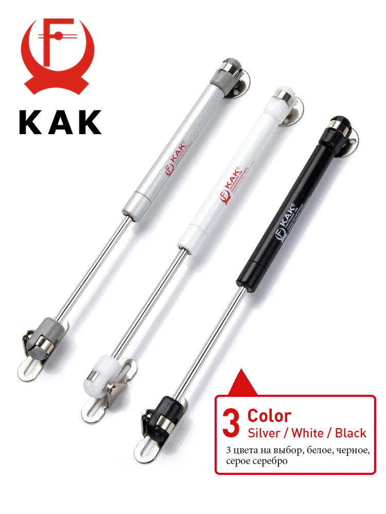 KAK 8 шт. Газовые пружинные петли для кухонных шкафов с мягким закрыванием, газовые подъемные гидравлические петли, поддержка крышки, фурнитура для игрушечных ящиков 6-15 кг