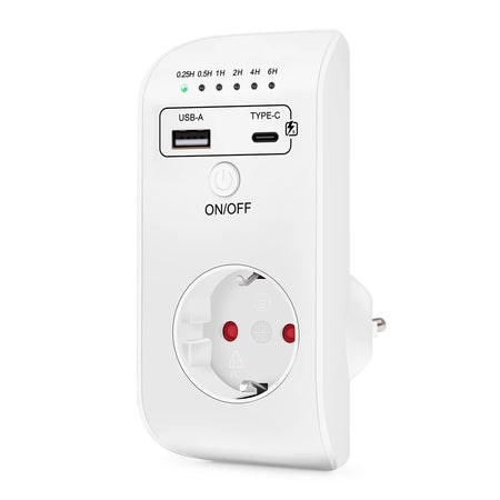 JUANJUAN UD03 &ndash; Programmable Countdown Timer with USB Type-C EU Plug