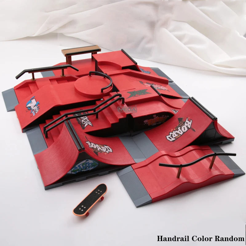 10 In 1 Finger Skateboards Set &ndash; Exciting DIY Skate Park Fun 10 in 1 Unassembled