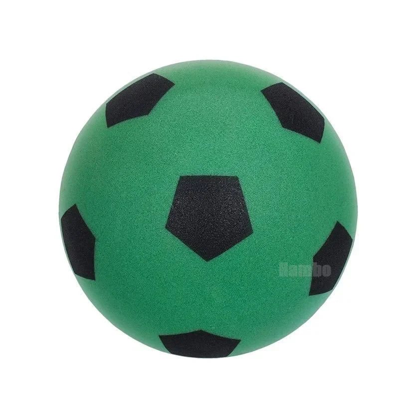 Hambo Silent Soccer Ball - Size 9.25inch Airless Foam Football Dia 23.5cm - Green
