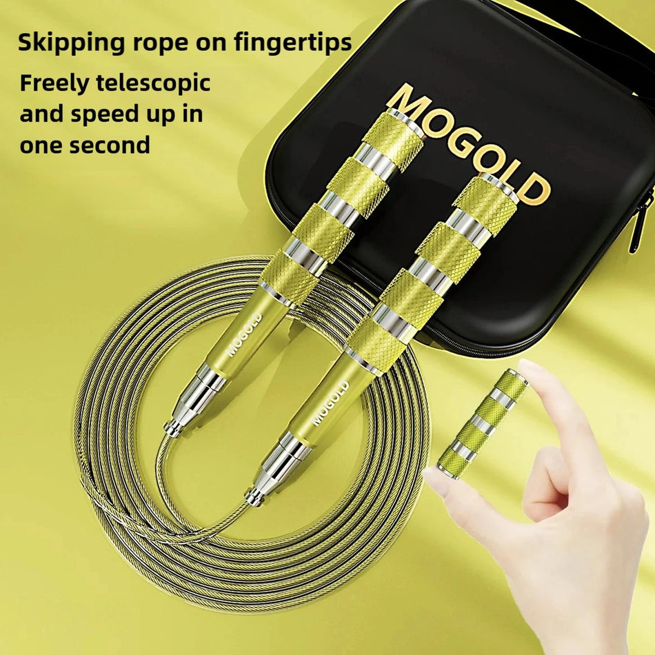 Adjustable Telescopic Jump Rope With Aluminum Handle For Fitness