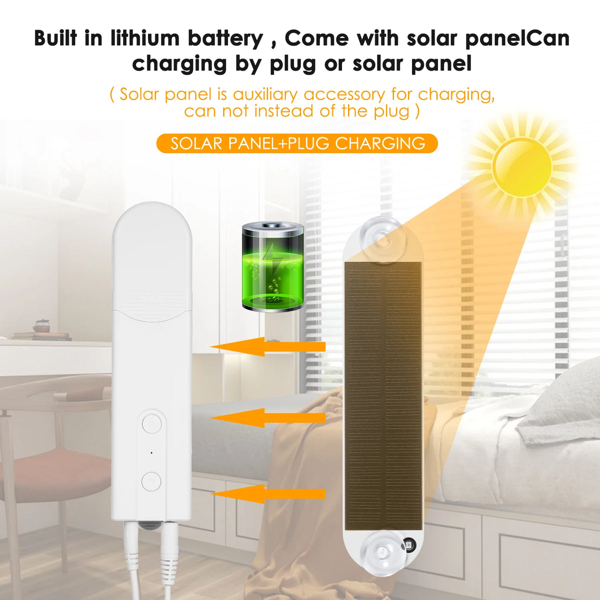 RSH Zigbee Solar-Powered Smart Blinds Motor