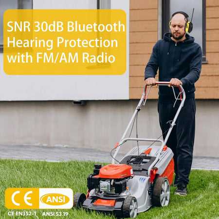 30dB Safety Earmuffs Bluetooth 5.4 &ndash; Noise Reduction