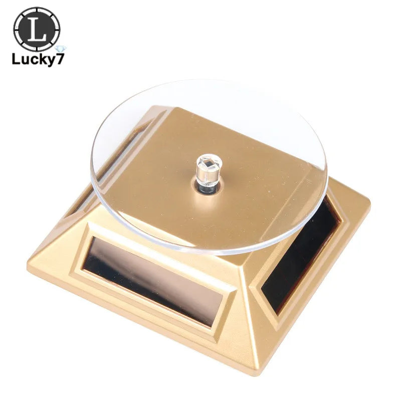 Solar-Powered 360 Rotating Jewelry Display Stand - 4 Colors