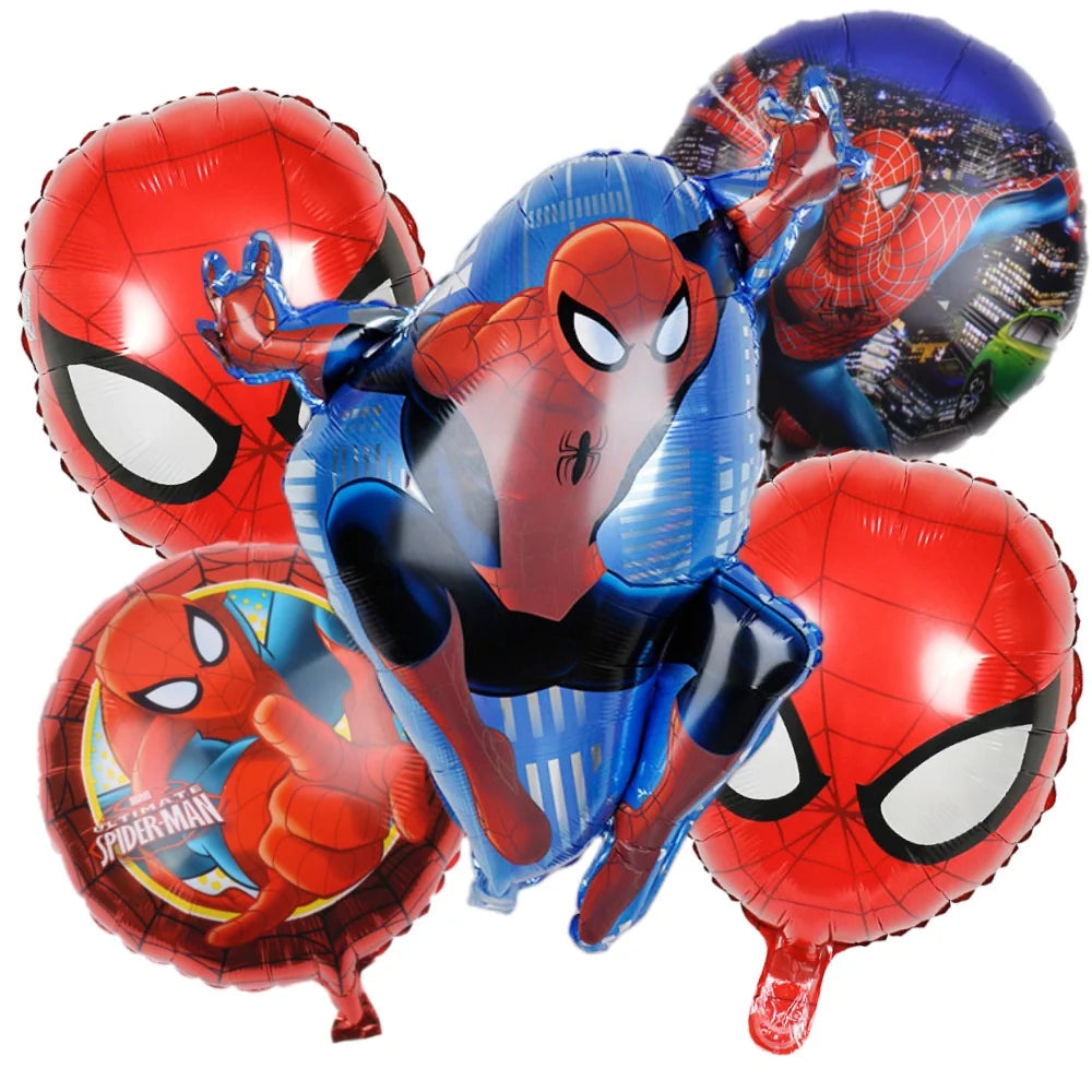 5Pcs Balloons Set - Superhero Birthday Party Supplies 5PCS / As picture / As picture|CHINA