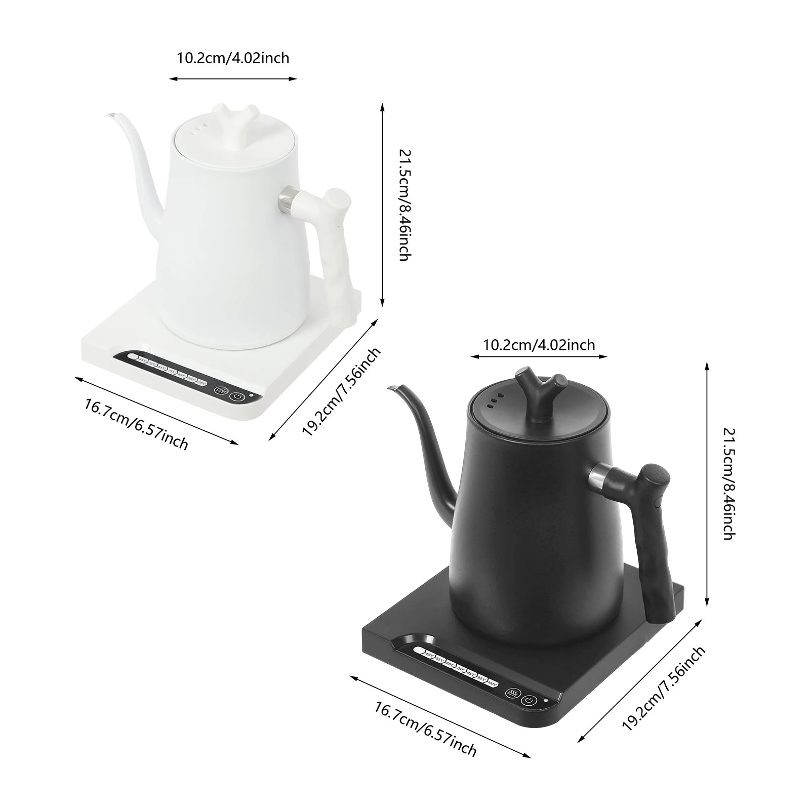 1000W Stainless Steel Electric Kettle &ndash; Temperature Control