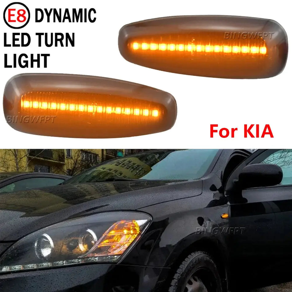 For Hyundai i30 I Hatchback Estate FD Azera Elantra Touring Avante Dynamic Turn Signal Repeater Indicator LED Side Marker Light by InterCyprus Trading Ltd