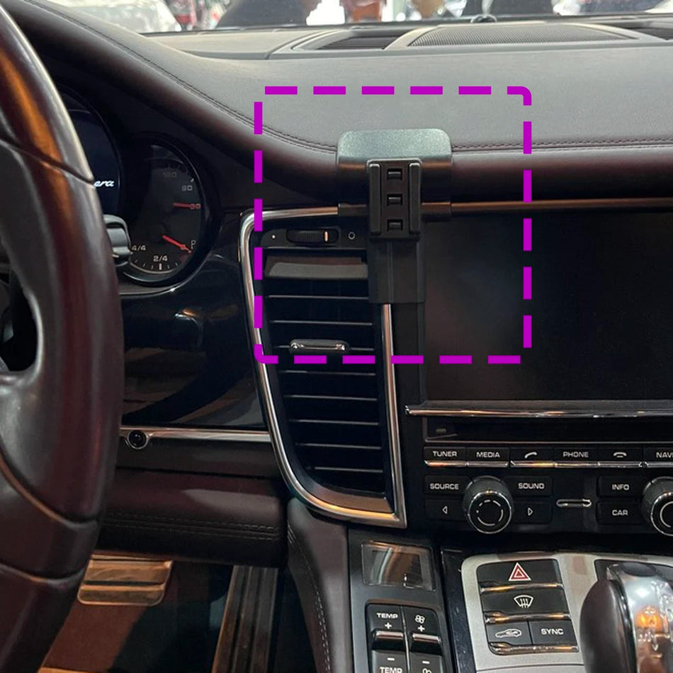 Porsche Panamera Trådlös Laddning Bil Telefonhållare Bas
