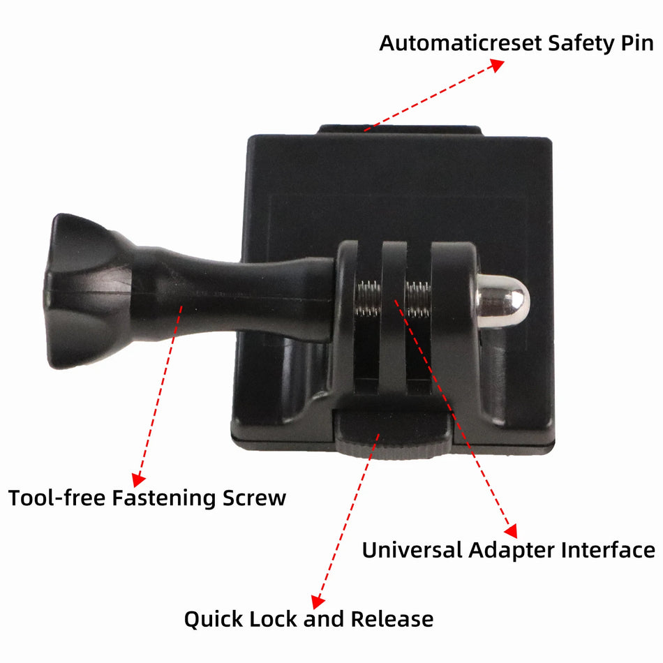Adattatore per montaggio casco tattico in nylon per caschi NVG FAST MICH, compatibile con GoPro Hero Action Cams