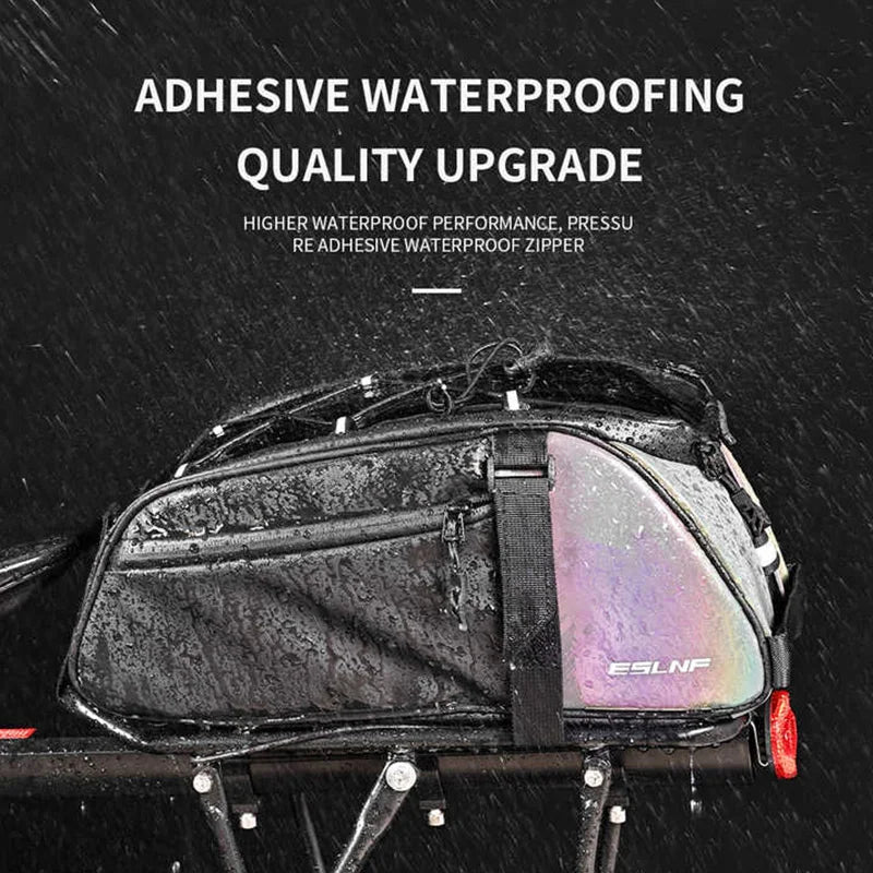 ESLNF Mountainbike Achter Pannier Tas, Waterdicht Reflecterend, Grote Capaciteit