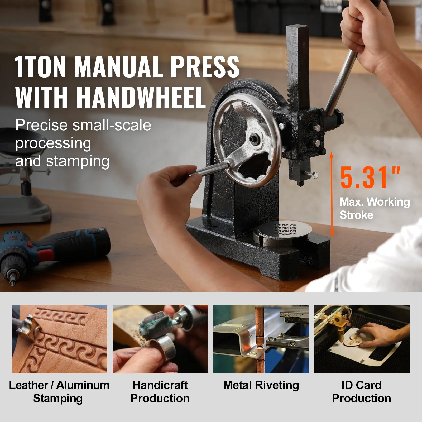 SucceBuy Arbor Press 1 Ton Manual &ndash; Heavy Duty Cast Iron