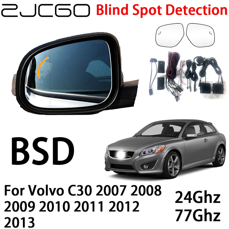 Volvo C30 için MmWave Radar Sensörleri ve Uyarı Bildirimleri ile Kör Nokta Tespit Sistemi